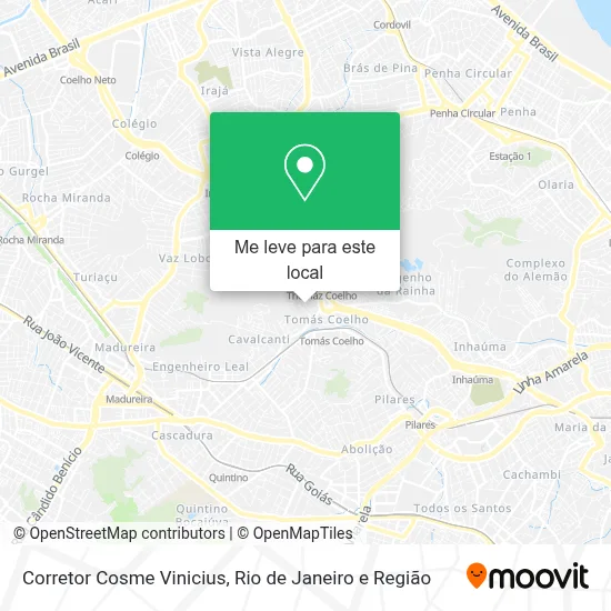 Corretor Cosme Vinicius mapa
