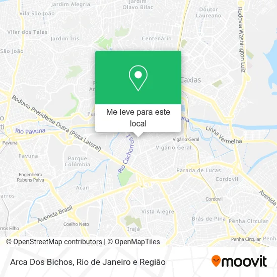 Arca Dos Bichos mapa