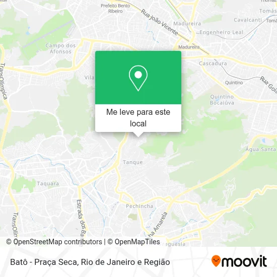 Batô - Praça Seca mapa