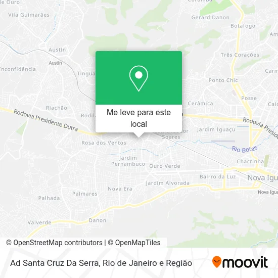 Ad Santa Cruz Da Serra mapa