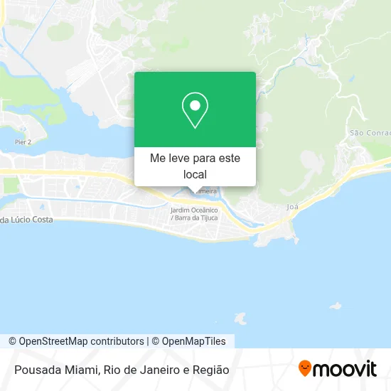 Pousada Miami mapa