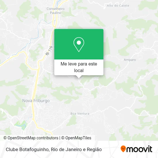 Clube Botafoguinho mapa