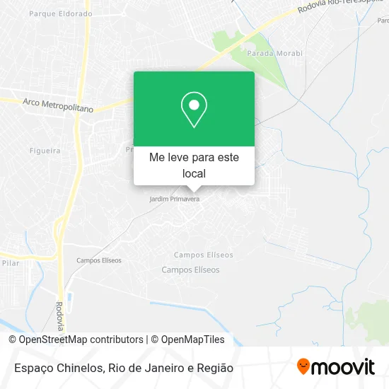 Espaço Chinelos mapa
