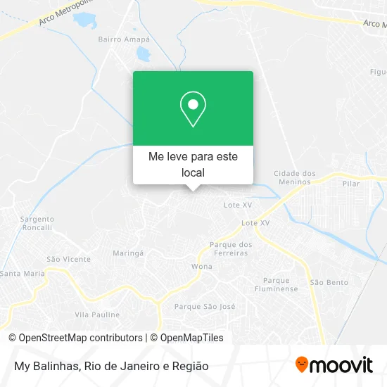 My Balinhas mapa