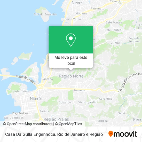 Casa Da Gulla Engenhoca mapa