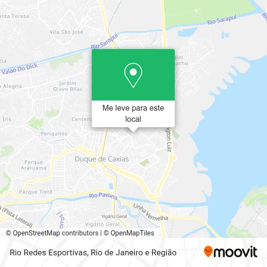 Rio Redes Esportivas mapa