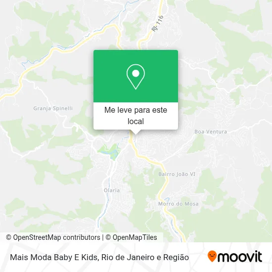 Mais Moda Baby E Kids mapa