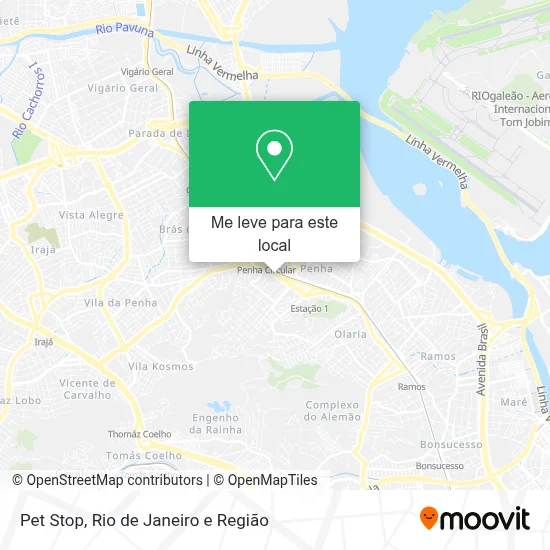 Pet Stop mapa
