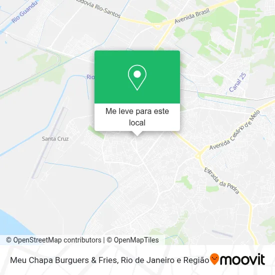 Meu Chapa Burguers & Fries mapa