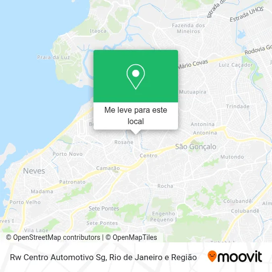 Rw Centro Automotivo Sg mapa