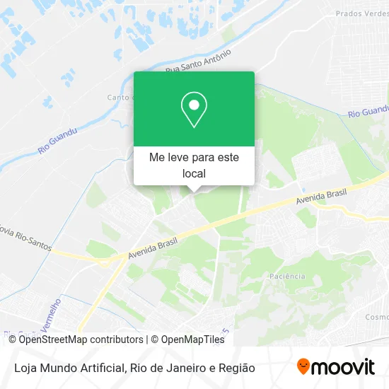 Loja Mundo Artificial mapa