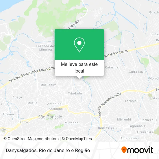 Danysalgados mapa