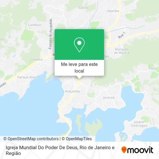 Igreja Mundial Do Poder De Deus mapa