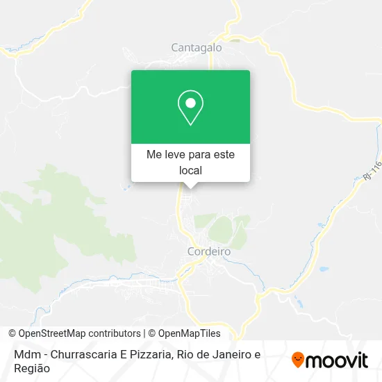 Mdm - Churrascaria E Pizzaria mapa