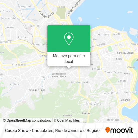 Cacau Show - Chocolates mapa