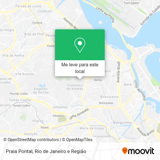 Praia Pontal mapa