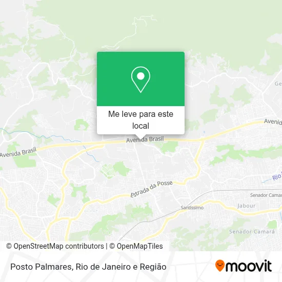 Posto Palmares mapa