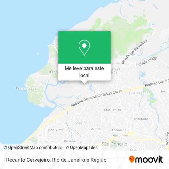 Recanto Cervejeiro mapa