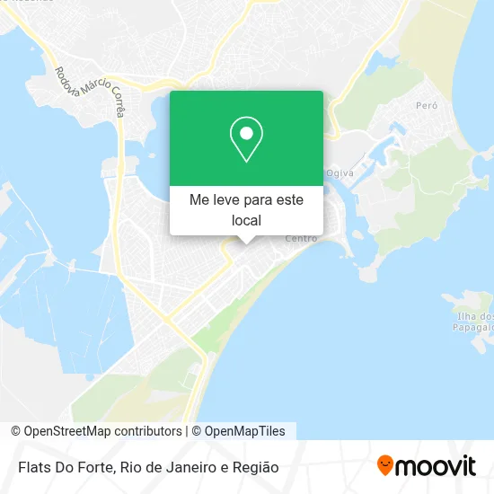 Flats Do Forte mapa