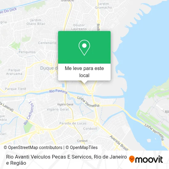Rio Avanti Veiculos Pecas E Servicos mapa