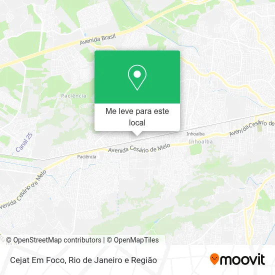 Cejat Em Foco mapa