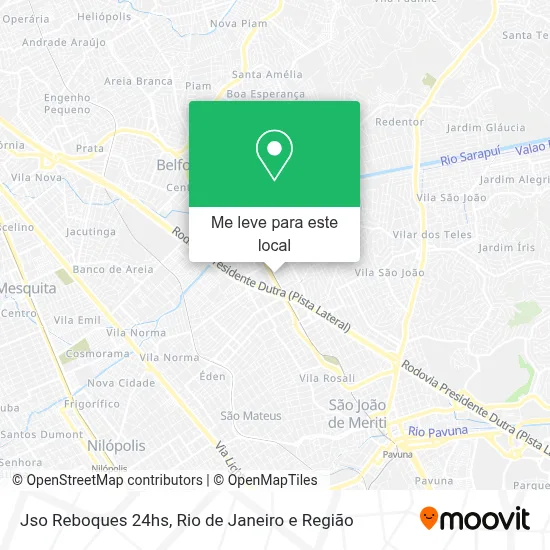 Jso Reboques 24hs mapa