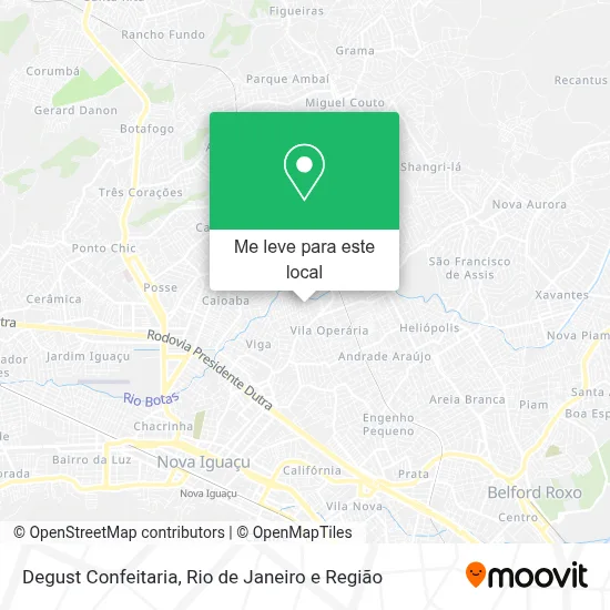 Degust Confeitaria mapa