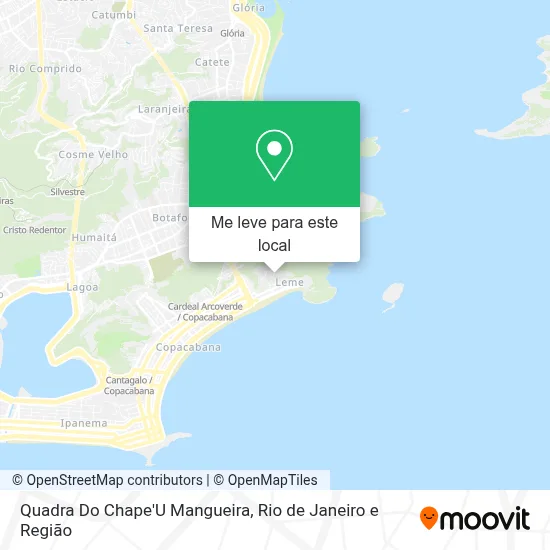 Quadra Do Chape'U Mangueira mapa