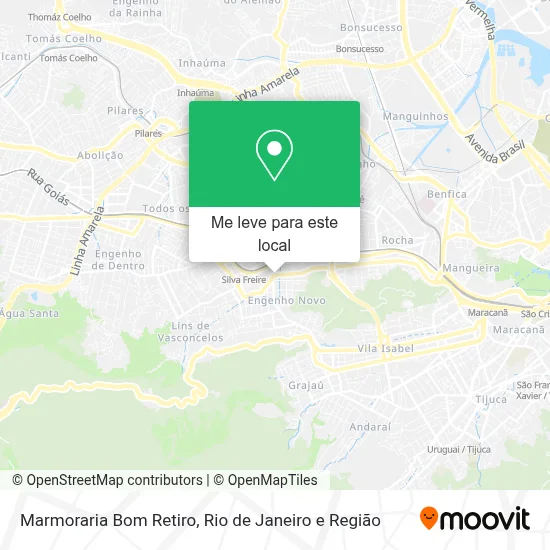 Marmoraria Bom Retiro mapa