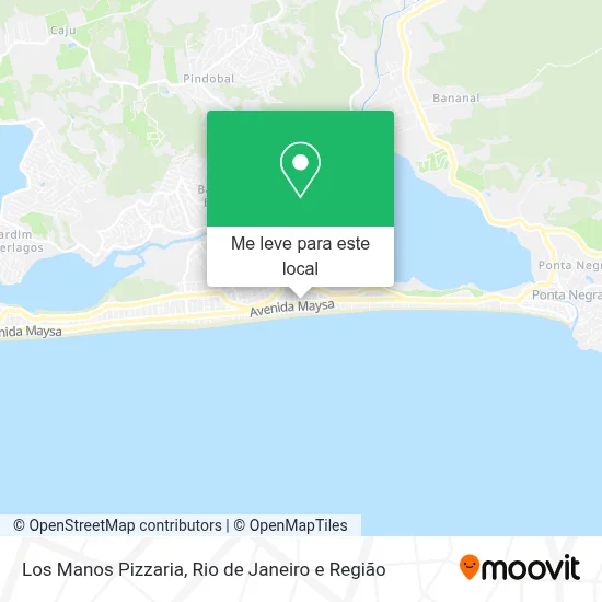 Los Manos Pizzaria mapa