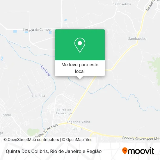 Quinta Dos Colibris mapa