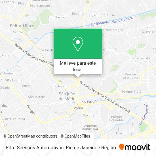 Rdm Serviços Automotivos mapa