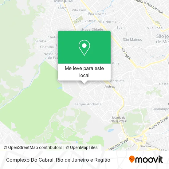 Complexo Do Cabral mapa