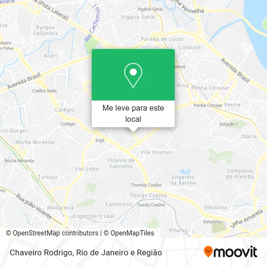 Chaveiro Rodrigo mapa