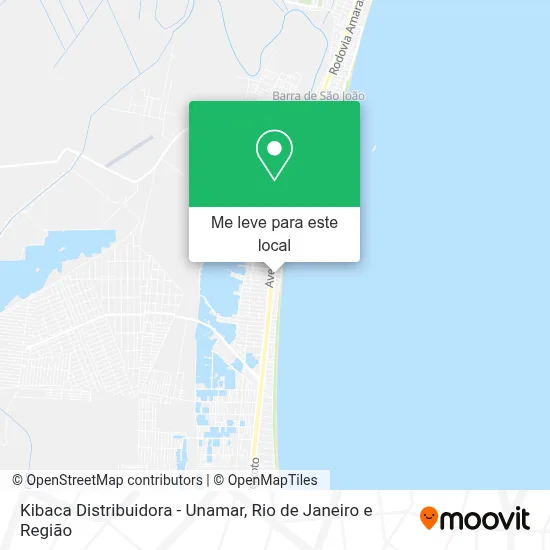 Kibaca Distribuidora - Unamar mapa