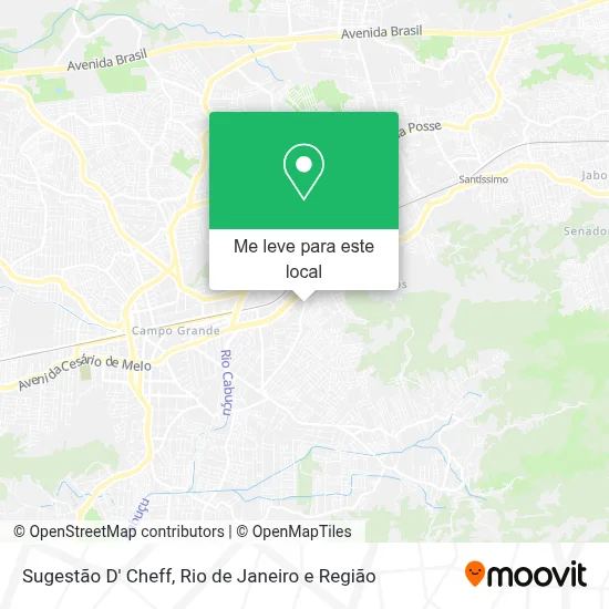 Sugestão D' Cheff mapa