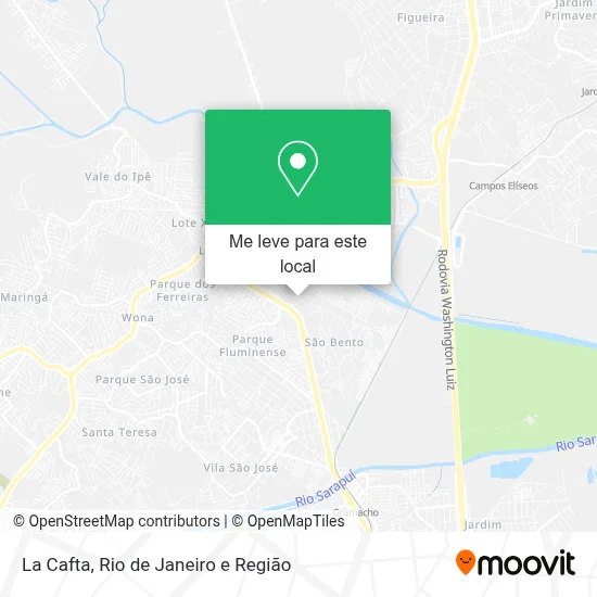 La Cafta mapa