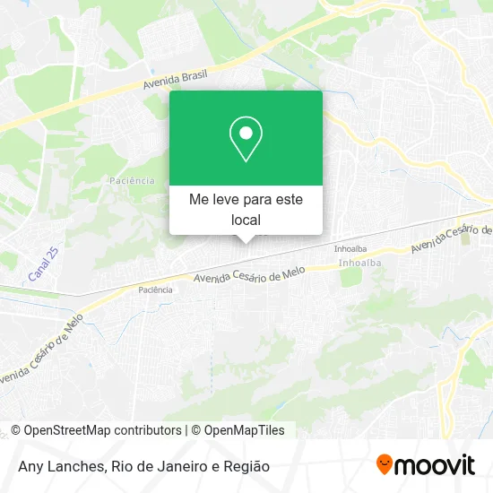 Any Lanches mapa