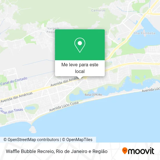 Waffle Bubble Recreio mapa