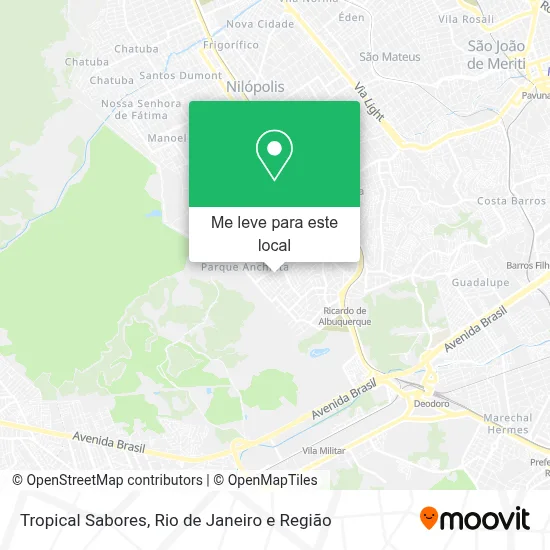 Tropical Sabores mapa