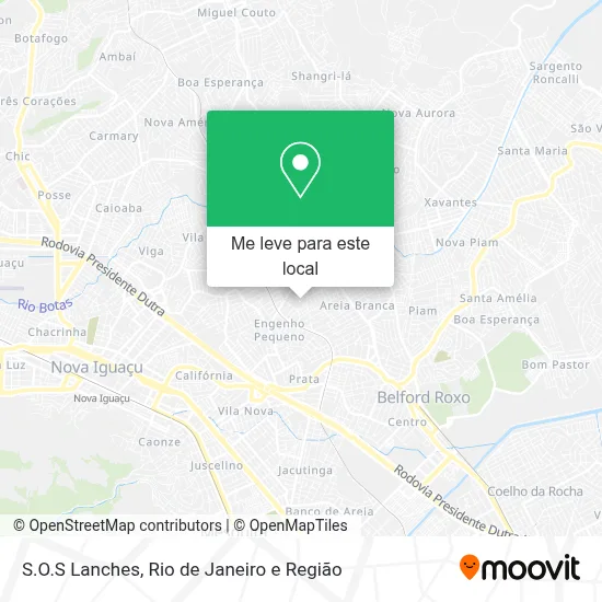 S.O.S Lanches mapa