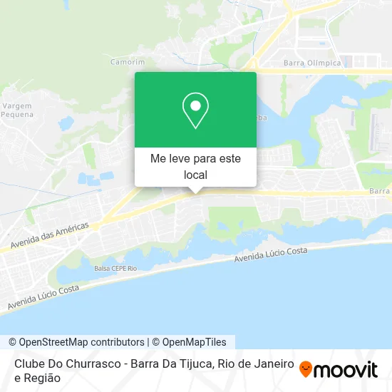Clube Do Churrasco - Barra Da Tijuca mapa