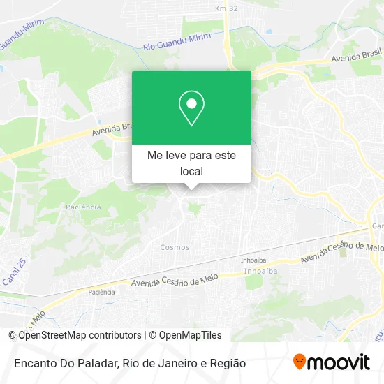 Encanto Do Paladar mapa