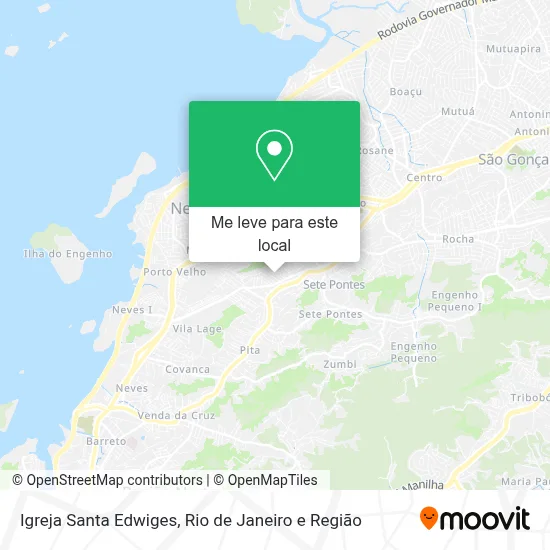 Igreja Santa Edwiges mapa