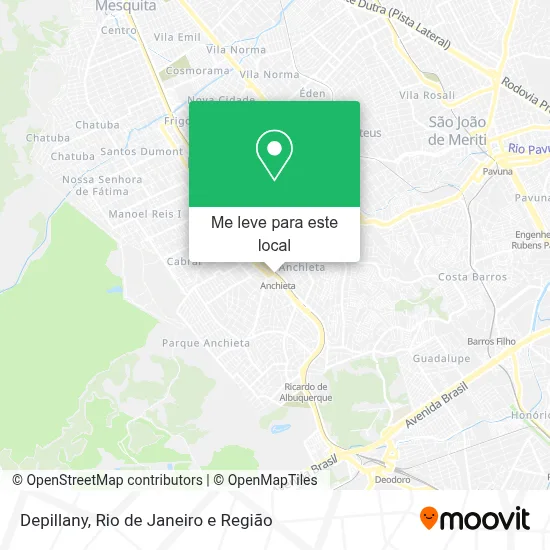 Depillany mapa