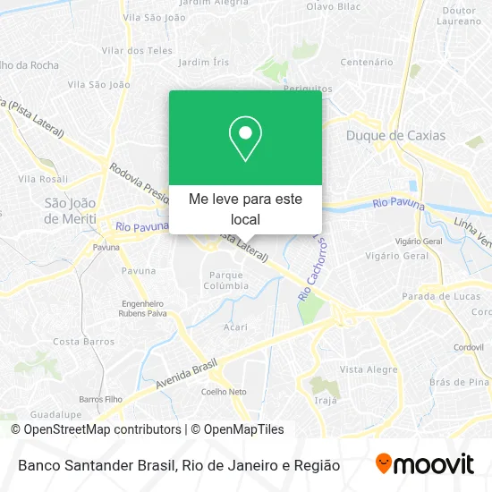 Banco Santander Brasil mapa