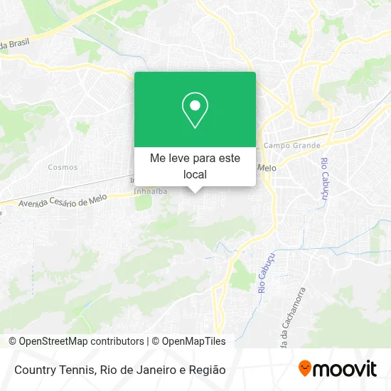 Country Tennis mapa