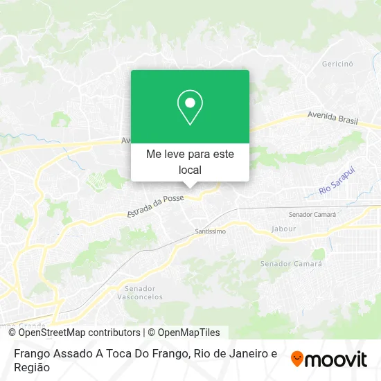 Frango Assado A Toca Do Frango mapa