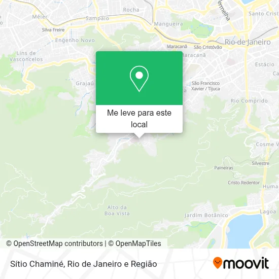 Sítio Chaminé mapa