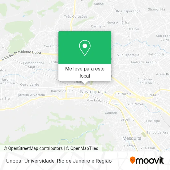 Unopar Universidade mapa